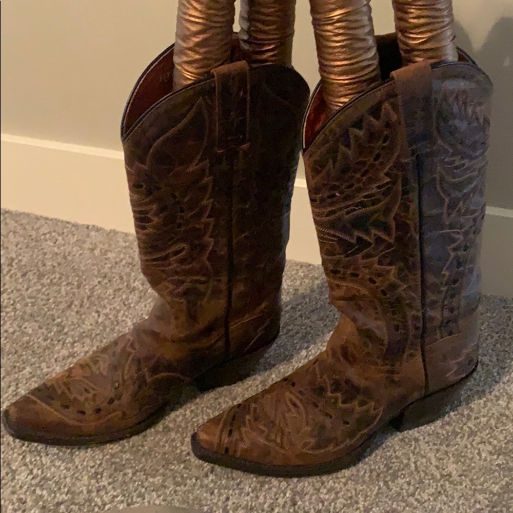 Dan Post leather cowboy boots